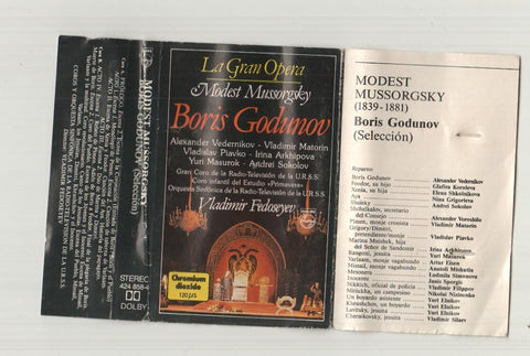 Philips: cassette: Modest Mussorgsky Boris Godunov, La Gran Opera