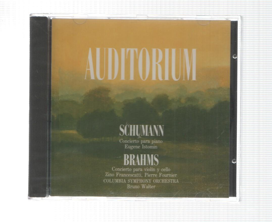 CD: Auditorium. Brahms - Concierto para violin y cello, Schumann - Concierto para piano