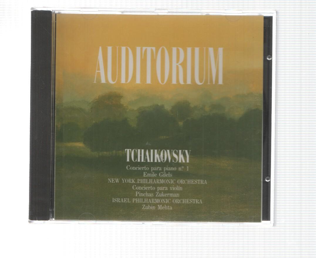 CD: Sony CBS: Auditorium. Tchaikovsky - Concierto para piano num 1, Concierto para violin