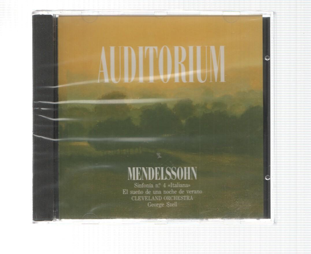 CD: Sony CBS: Auditorium. Mendelssohn - Sinfonia num 4 Italiana. El sueño de una noche de verano. Szell