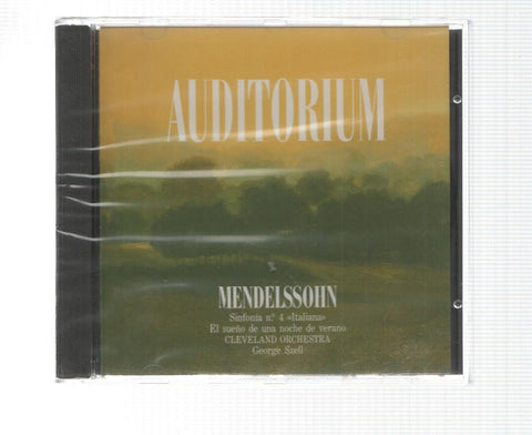 CD: Sony CBS: Auditorium. Mendelssohn - Sinfonia num 4 Italiana. El sueño de una noche de verano. Szell