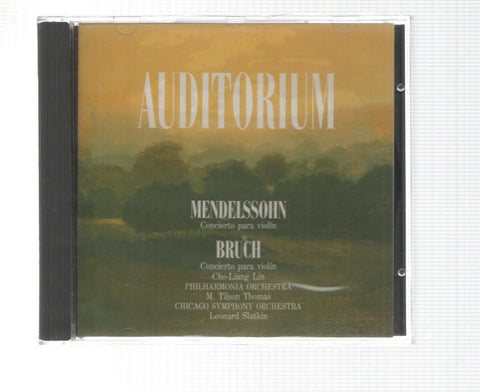 CD: CBS Sony: Auditorium. Mendelssohn-Bruch. Concierto para violin - ChoLiang Lin