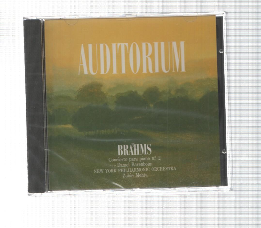 CD: CBS: Auditorium - Brahms. Concierto para piano num 2. Barenboim, Mehta