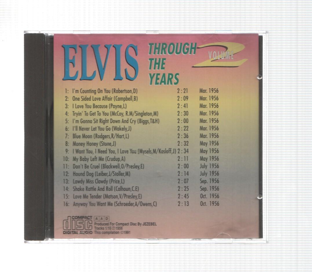 CD: EP Collection: Through the years vol 2 - Elvis. Back to the past. Compiled by Jezebel