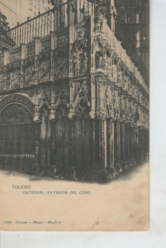 Postal B/N 0420 : Exterior del coro de la catedral de Toledo