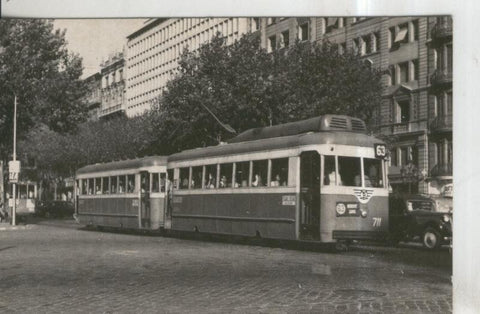Postal 011379: Tramvies de Barcelona, linea Granvia-Balmes en 1959