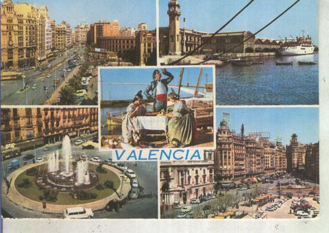 Postal 013584: Vistas varias de Valencia