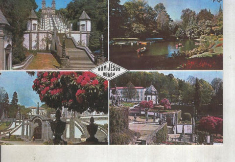 Postal 014149: Vistas varias de Bom Jesus, Braga, Portugal