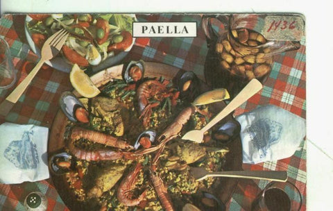 Postal 003839: Tipico plato de paella española