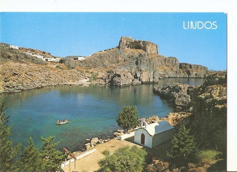 Postal 029374 : Rhodes: Lindos. The harbour of St. Paul