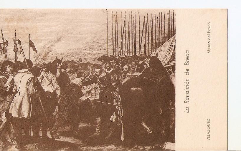 Postal 035796 : La redencion de Breda. Velazquez. Museo del Prado