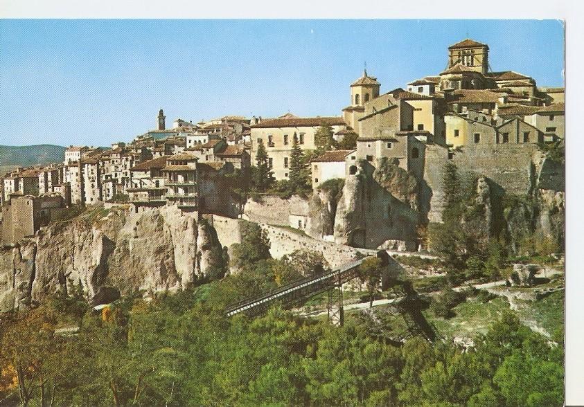 Postal 036966 : Cuenca. Casas Colgadas y vista parcial