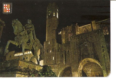 Postal 037788 : Barcelona. Barrio gotico. Monumento a Berenguer el Grande