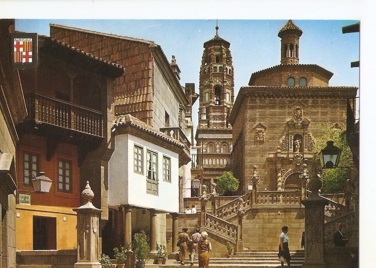 Postal 037888 : Barcelona. Pueblo Español