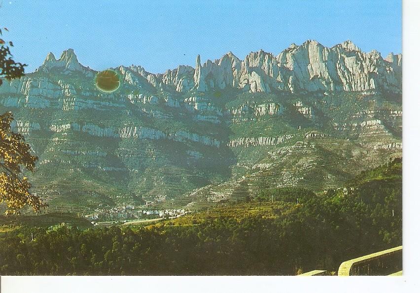 Postal 039638 : Montserrat. Vista de la Montanya i Monistrol de Montserrat