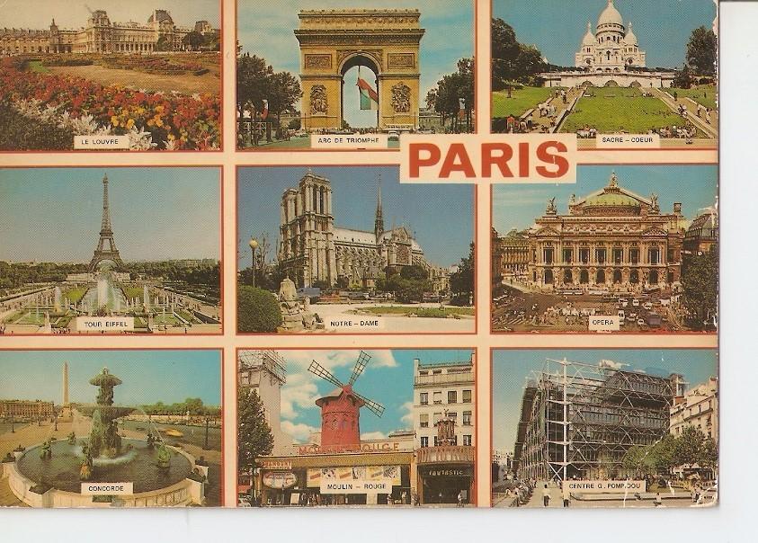 Postal 040192 : Souvenir de Paris