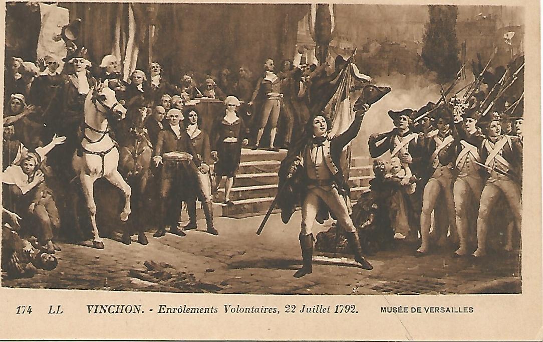Postal 51679: VINCHON - Reclutamientos Voluntarios. 22 julio 1792