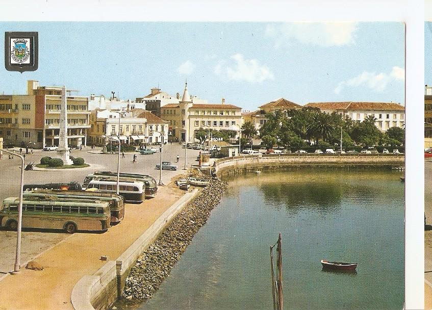 Postal 045492 : Faro (Portugal). Dock and partial view