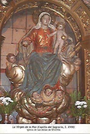 POSTAL 54586: Virgen de la Paz siglo XVIII. Segovia