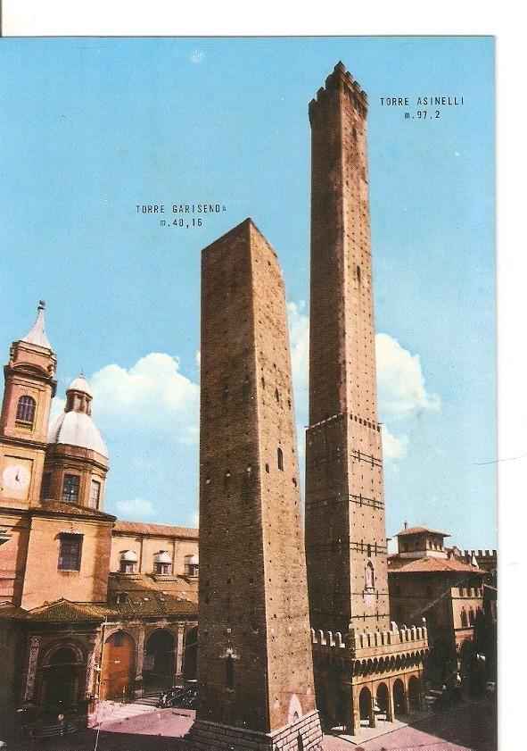 Postal 030213 : Bologna Asinelli Tower Garisenda Tower