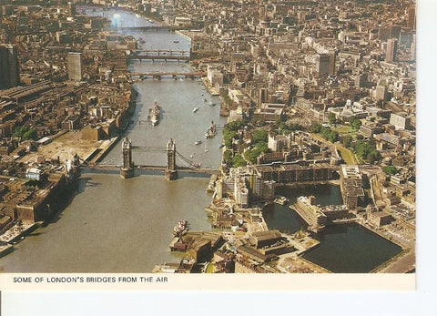 Postal 028579 : Some of Londons Bridges from the Air