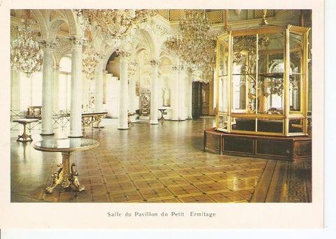 Postal 041273 : Salle du Pavillon du Petir Ermitage Y. Velten XVIII s.