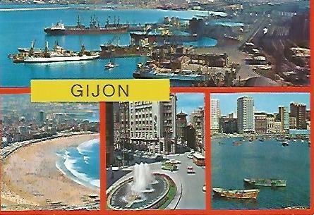 POSTAL 55670: GIJON. Vistas 