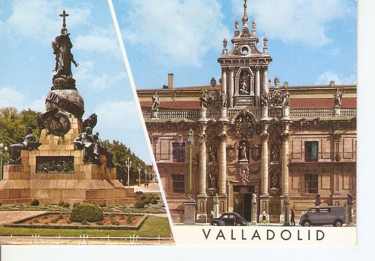 Postal 049182 : Valladolid. Universidad y Monumento a Colon