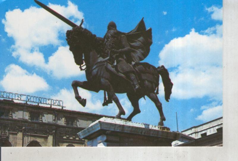 Postal 016195: Estatua de El cid Campeador en Burgos