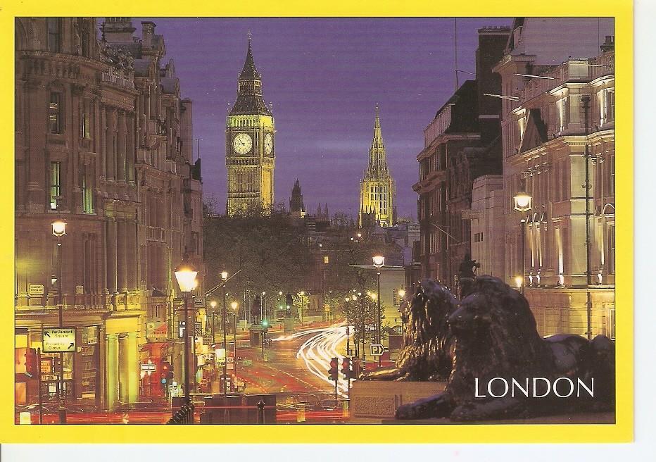 Postal 043885 : London Whitehall & Big Ben