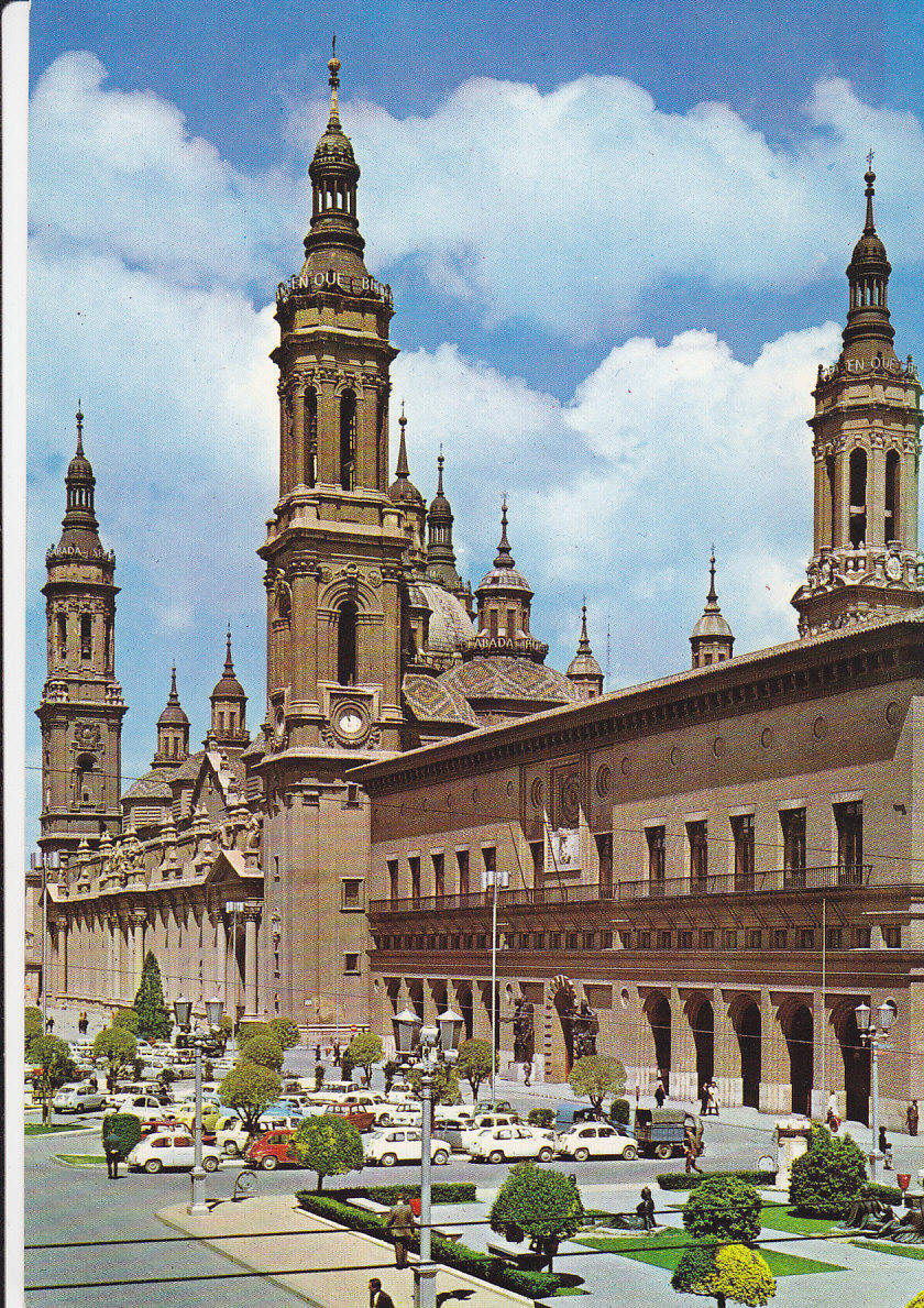 Postal 62108 : Zaragoza. Basilica del Pilar y Ayuntamiento
