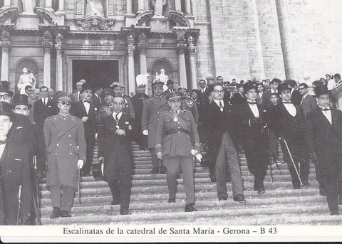 Postal 62307 : Escalinatas de la catedral de Santa Maria - Gerona