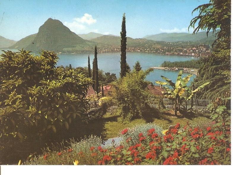 Postal 046278 : Lugano. The lake and Monte S. Salvatore seen from Castagnoia