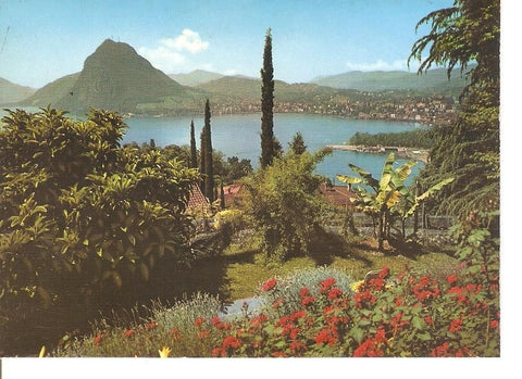 Postal 046278 : Lugano. The lake and Monte S. Salvatore seen from Castagnoia
