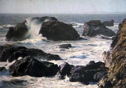 POSTAL 56912: Tempête sur la corniche vendeenne