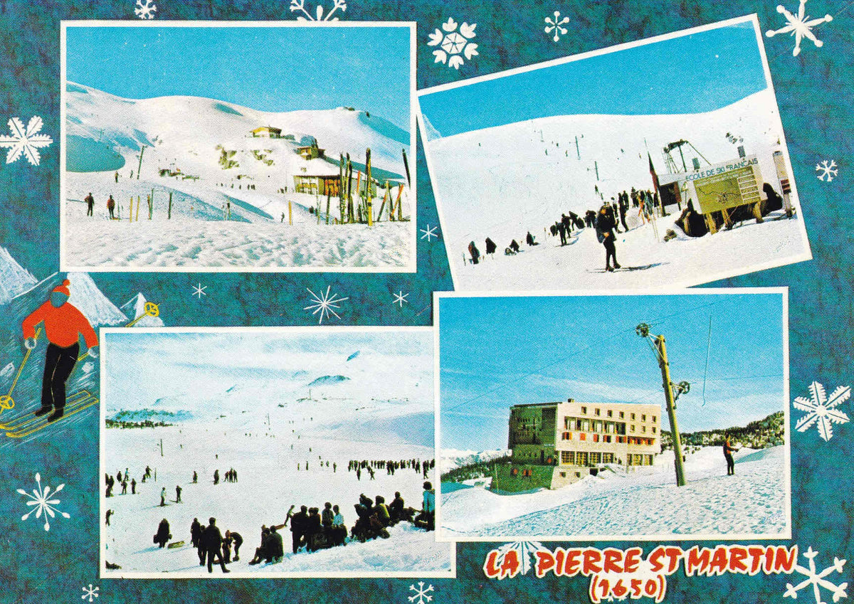 POSTAL 18552: Station de la Pierre St Martin Arette