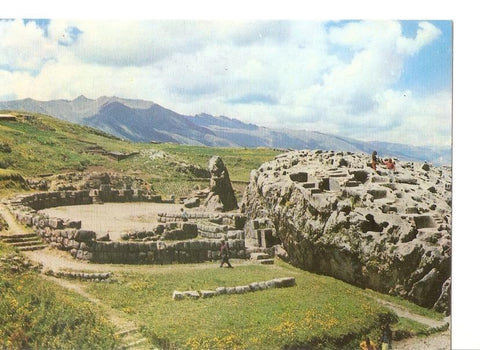 Postal 031344 : Anfiteatro de Kenko. Inca Amphitheatrewith its huge Monolith in center. Cusco-Peru