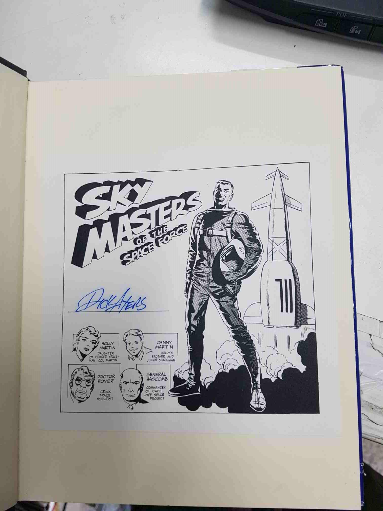 pure imagination: The complete Sky Masters of the space force. Con firma de Dick Ayers, mirar imagen