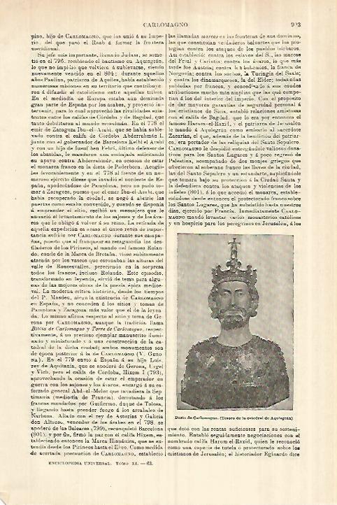 LAMINA ESPASA 28346: Busto de Carlomagno