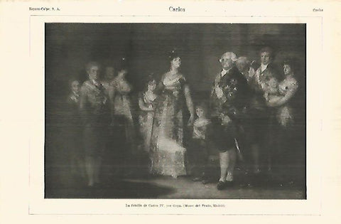 LAMINA ESPASA 28357: La familia de Carlos IV por Goya