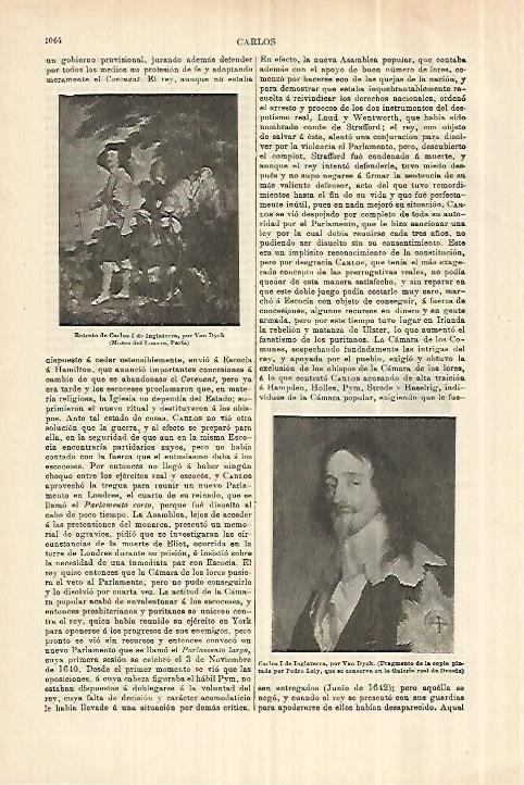 LAMINA ESPASA 28359: Retrato de Carlos I de Inglaterra