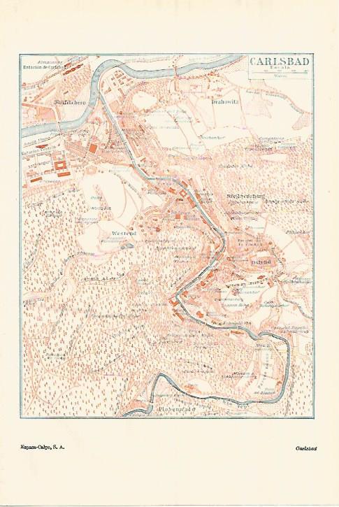 LAMINA ESPASA 28367: Plano de Carlsbad Austria