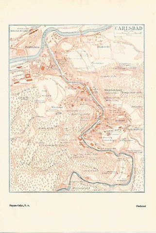LAMINA ESPASA 28367: Plano de Carlsbad Austria