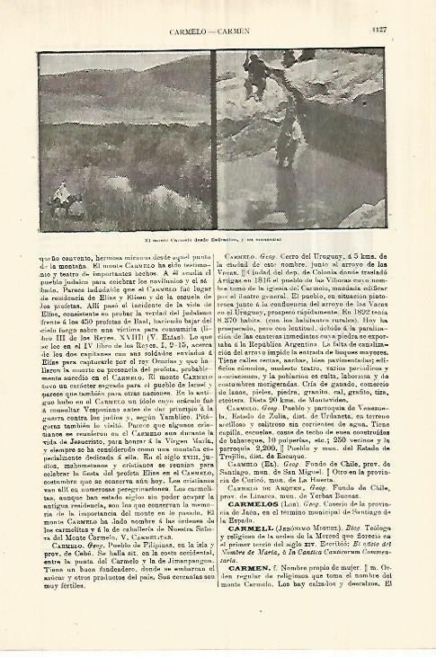 LAMINA ESPASA 28375: Manantial del Monte Carmelo