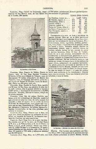 LAMINA ESPASA 28391: Las Torres en La Carolina Argentina