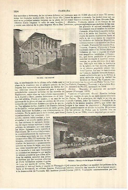 LAMINA ESPASA 28405: Catedral de Carrara