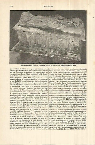 LAMINA ESPASA 28429: Sepulcro del obispo Alonso de Cartagena