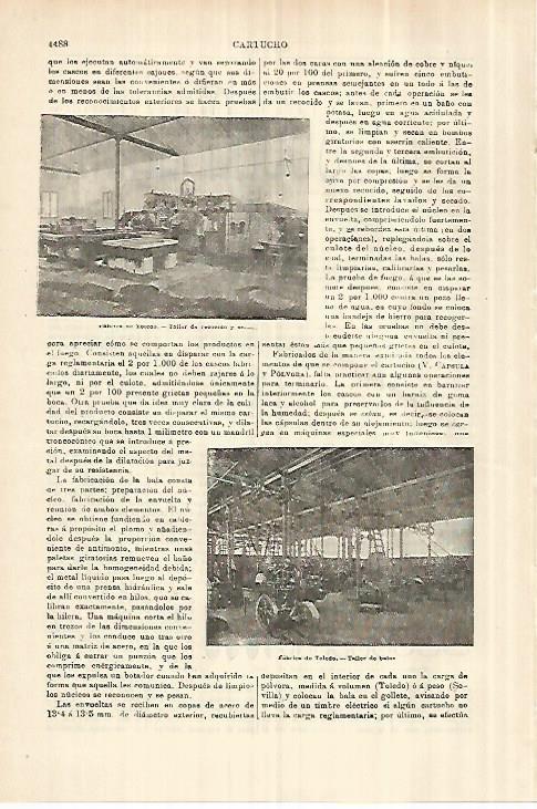 LAMINA ESPASA 28442: Fabrica de cartuchos en Toledo