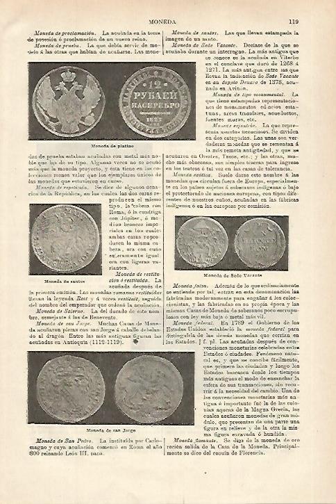 LAMINA ESPASA 28446: Monedas de platino