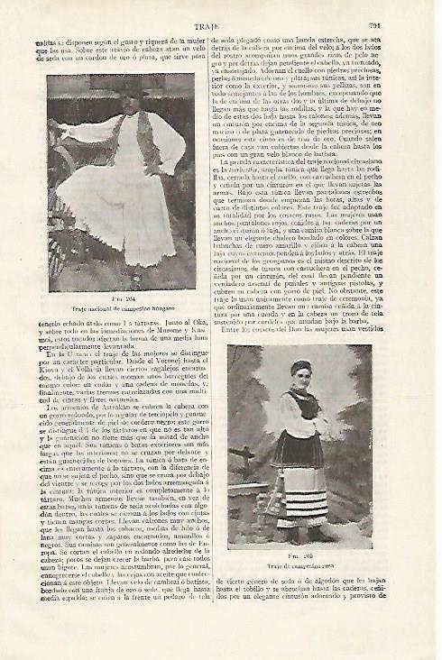 LAMINA ESPASA 28457: Traje nacional de campesino de Hungria
